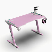 Thumbnail for Gaming Desk Office Desk Table 120CM PINK RGB
