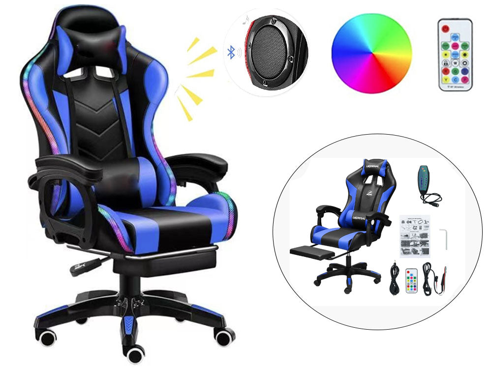 Gaming Chair with Speaker and RGB Light