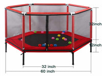 Thumbnail for Mini Trampoline 60inch Red