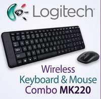 Thumbnail for Logitech MK220 wireless keyboard and mouse