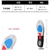 Thumbnail for Orthotic Arched Insoles Comfort Gel Heel Shock Absorb Sport Insoles