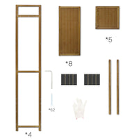 Thumbnail for Bamboo Wardrobe Garment Clothes Rack