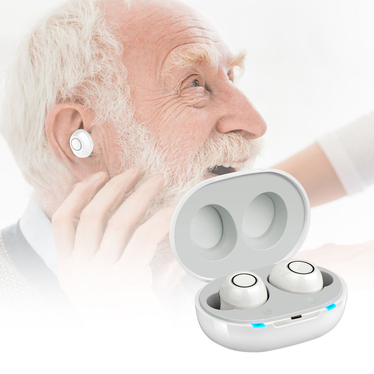 Rechargeable Hearing Aids with Battery