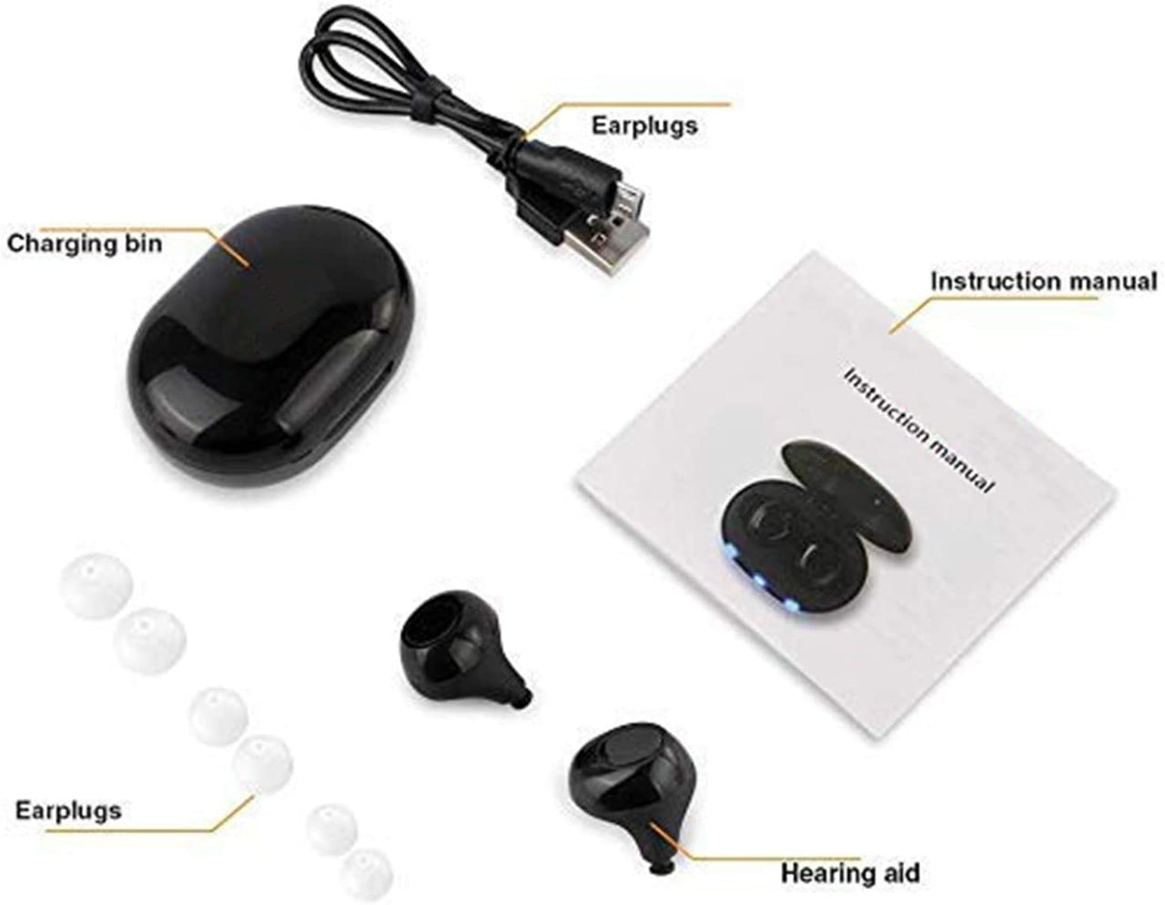 Rechargeable Hearing Aids with Battery