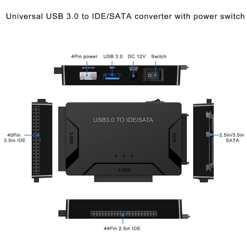 USB 3.0 to SATA IDE Hard Drive Converter