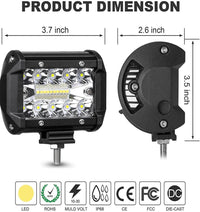 Thumbnail for 2Pcs 4Inch Led Work Light Bar