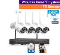 Thumbnail for Wireless Security Camera system with 4 Cameras