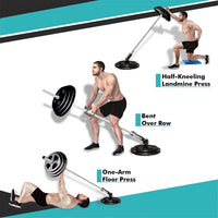 Thumbnail for Barbell Landmine Attachment T-bar Row Plate Post Insert Landmine