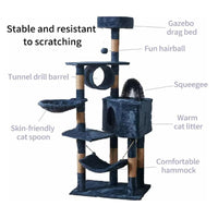 Thumbnail for Cat Tree House Scratching Post Tree Play House