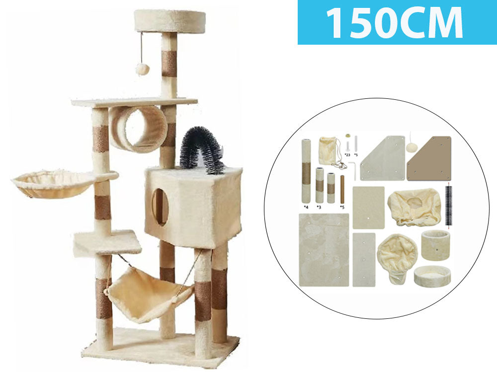 Cat Tree House Scratching Post Tree Play House