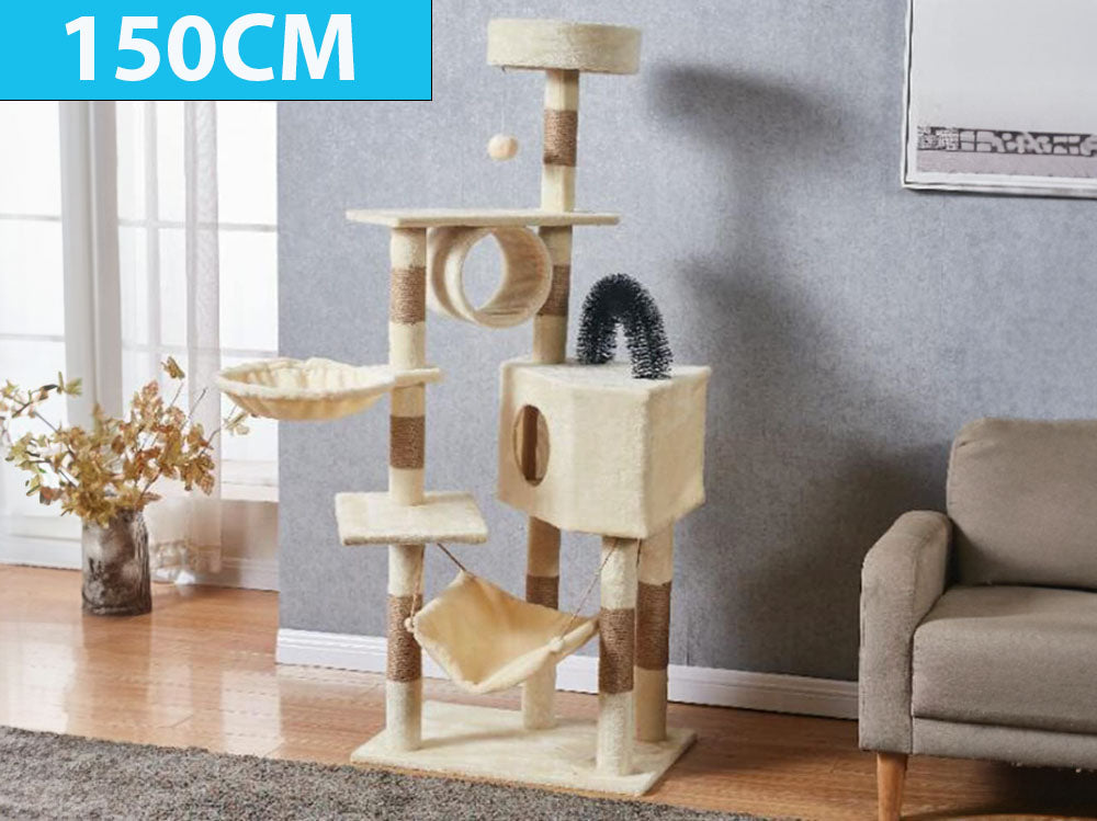 Cat Tree House Scratching Post Tree Play House