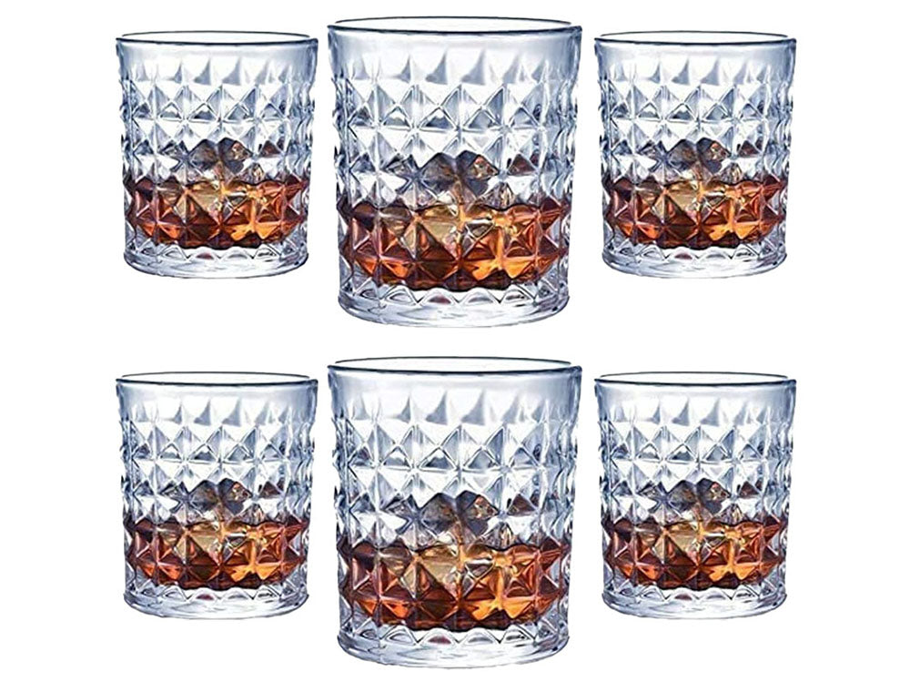 Whiskey Glass Tumbler Set Imported Crystal Rocks Whisky Glass for Scotch, Vodka, Liquor, Alcohol, Juice, Water Drinks