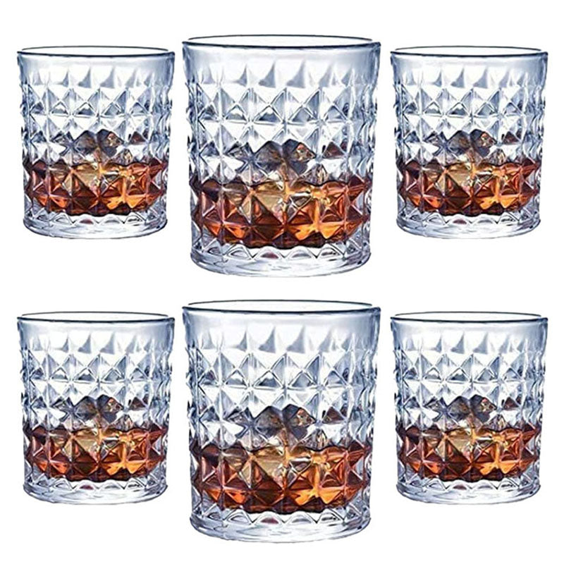 Whiskey Glass Tumbler Set Imported Crystal Rocks Whisky Glass for Scotch, Vodka, Liquor, Alcohol, Juice, Water Drinks