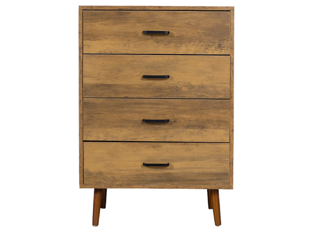 Tallboy Modern Chest of Drawers Dresser with 4 Drawers