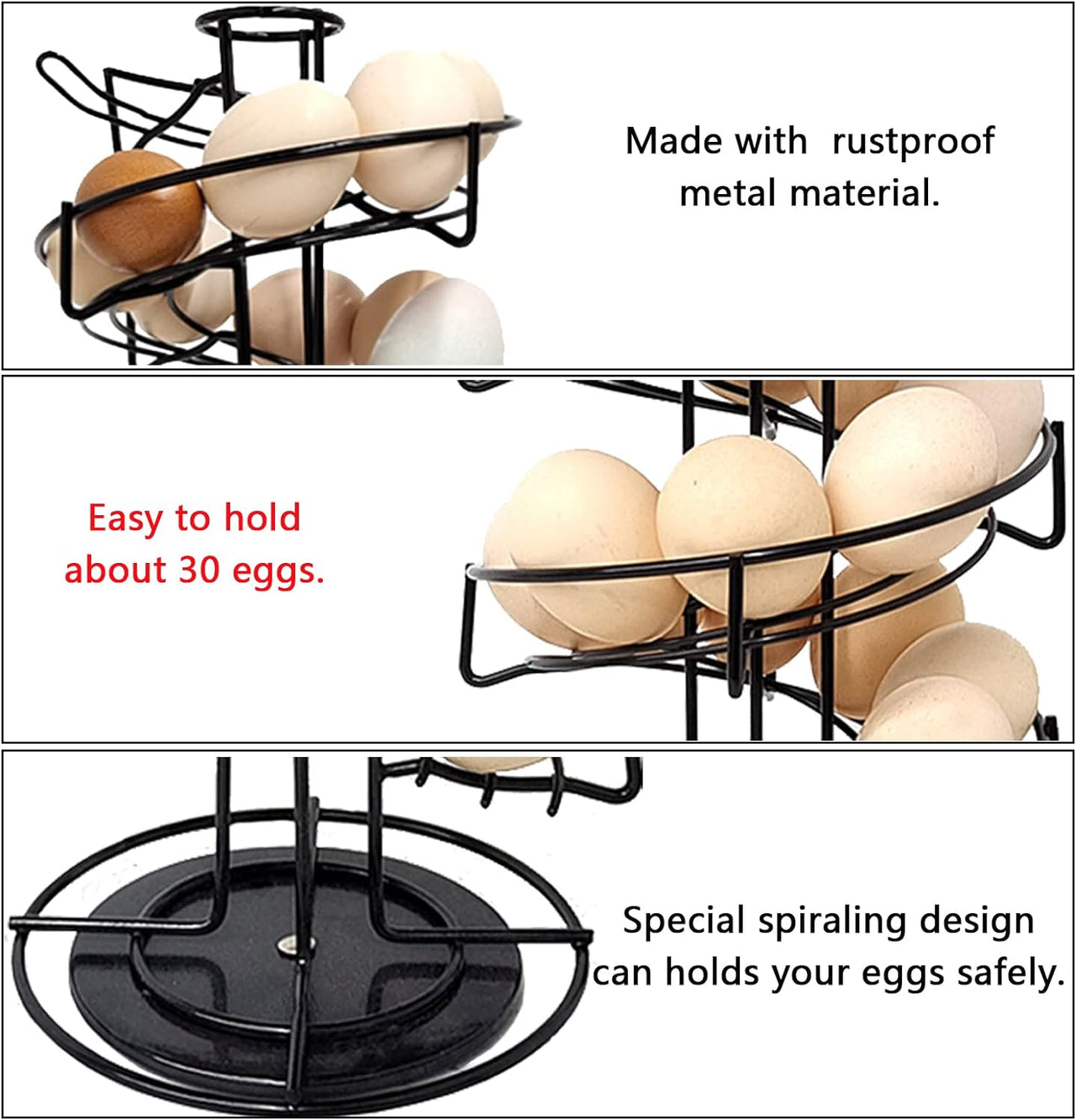 Metal Egg rack storage Skelter Dispenser Rack, Storage Display Rack