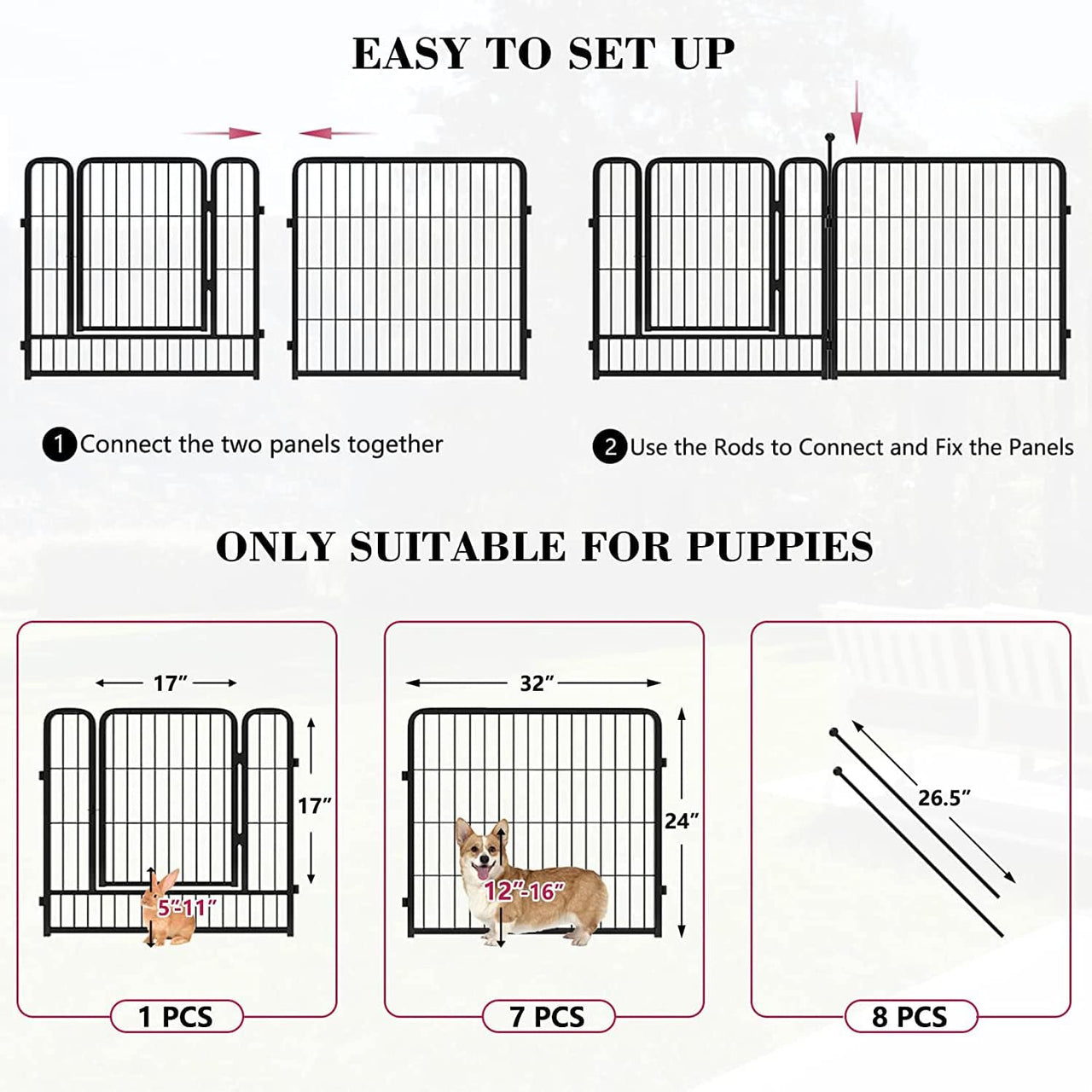 Pet Play Pen Dog Playpen Dog Fence