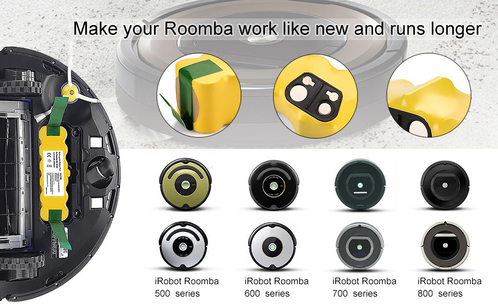 IRobot Roomba Replacement Battery 6000mAh
