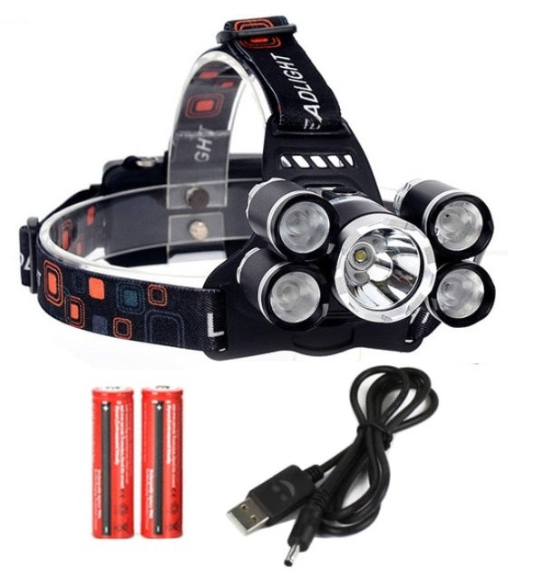 CREE XM T6 Rechargeable Headlamp LED Head Torch Lamp 8,000 Lumens