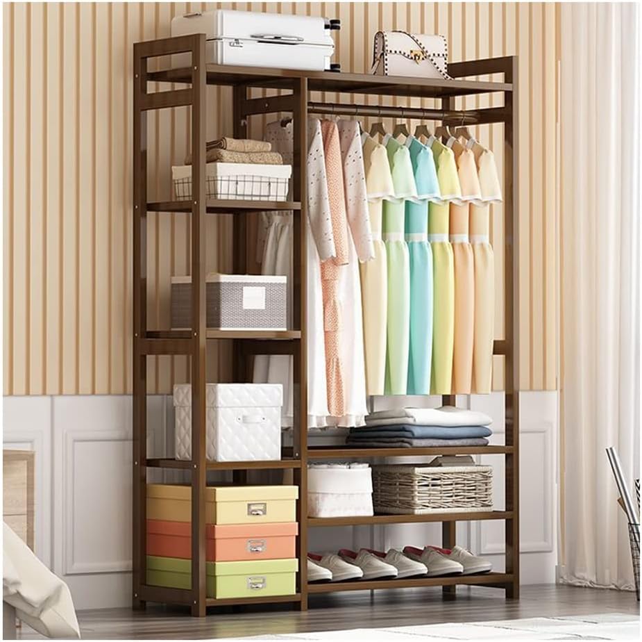 Bamboo Wardrobe Clothes Rack