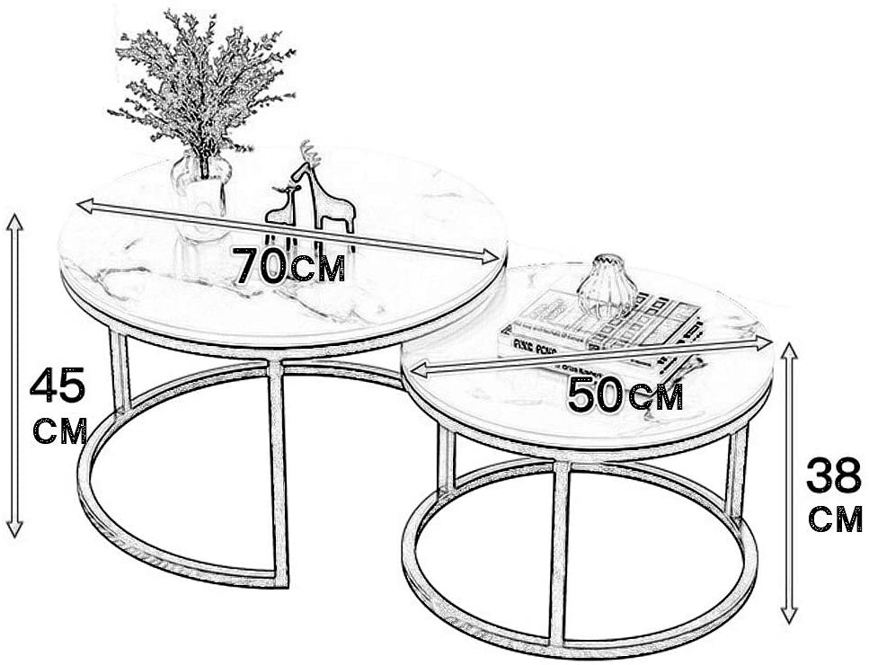 Coffee table Stylish Table round Side Table End Table