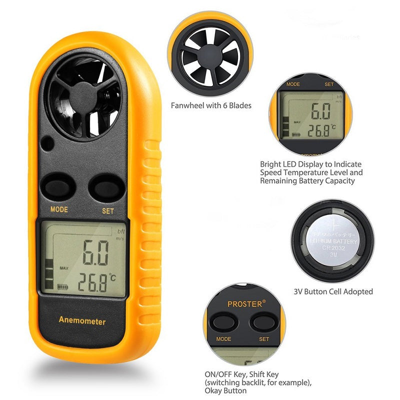 Wind Speed Meter Anemometer