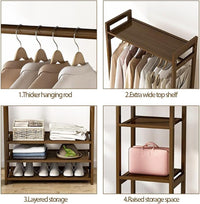 Thumbnail for Bamboo Wardrobe Clothes Rack