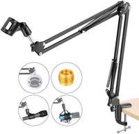 Thumbnail for Microphone Boom Arm Adjustable Microphone Suspension Boom Scissor Arm Stand