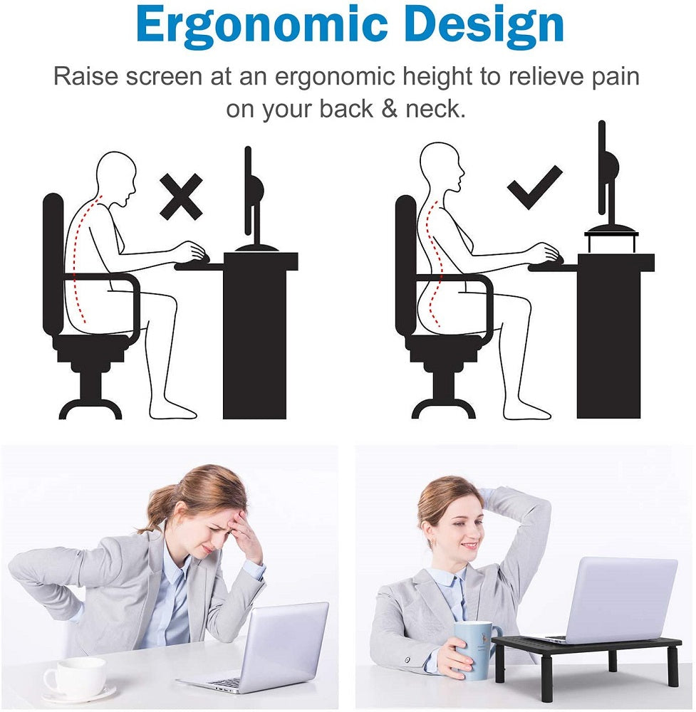 Computer Monitor Screen Stand Riser Table