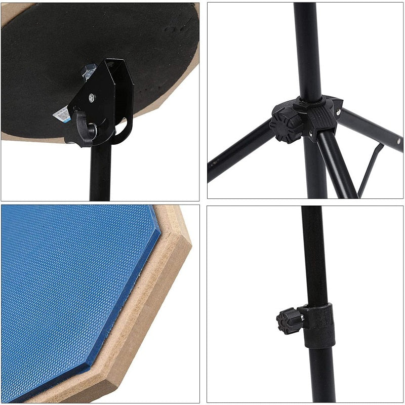 Dumb Drum Practice Drum Pad Kit with Stand