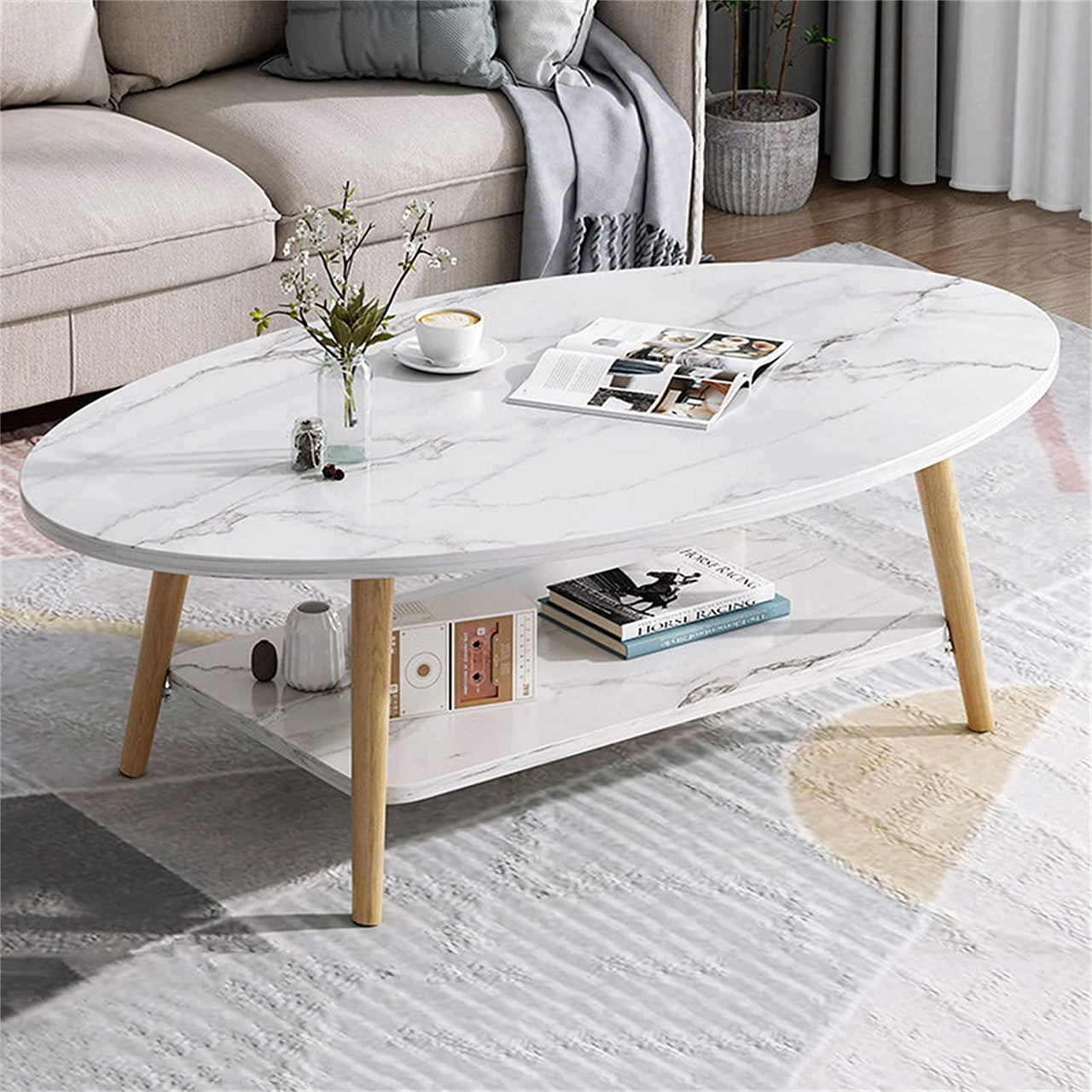 Coffee table 2 in 1 living room coffee tables