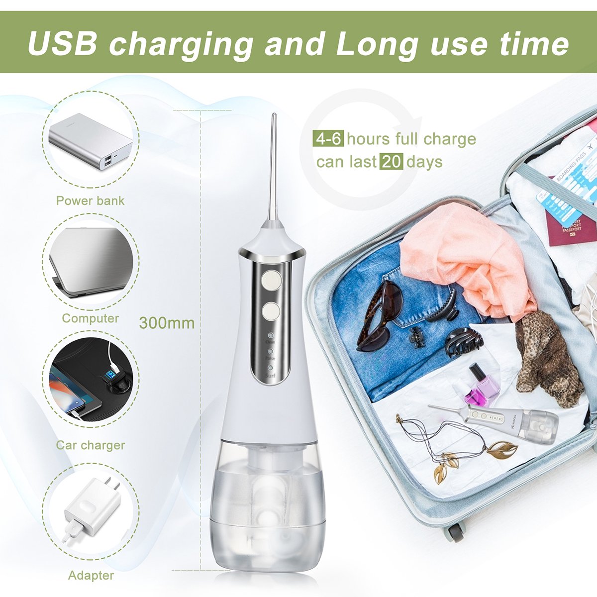 Portable Water Flosser, Cordless