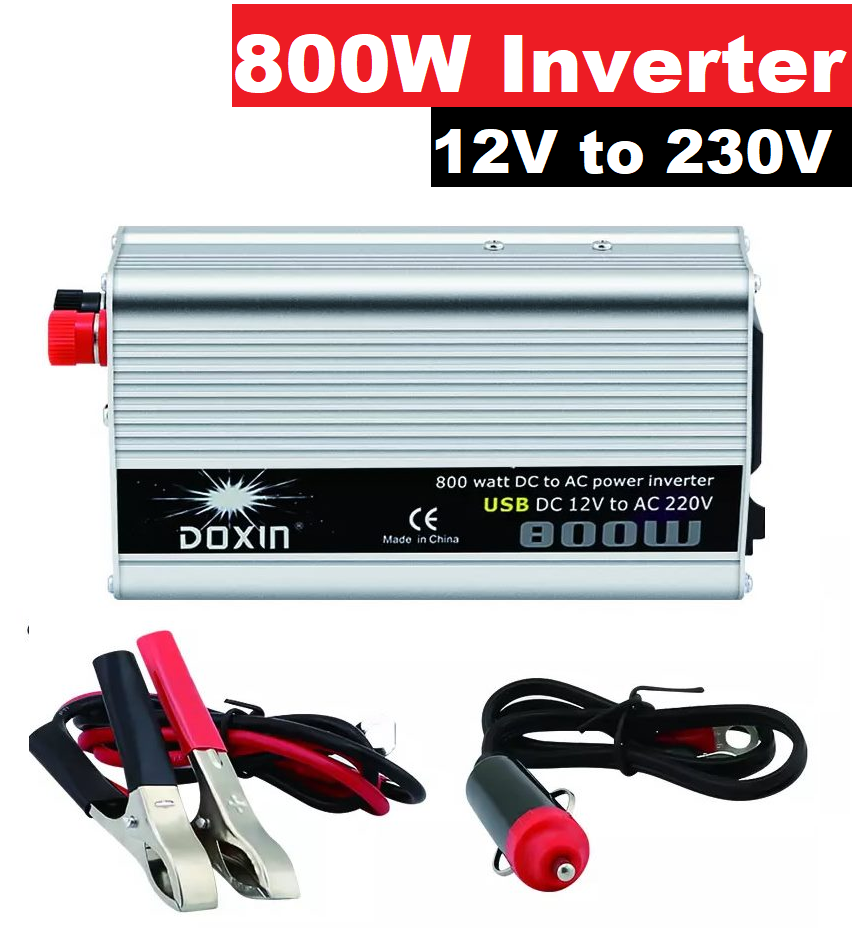 Car inverter 12V to 230V 800W