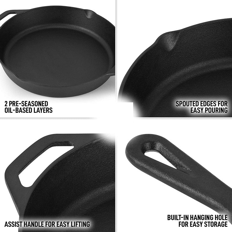 Cast Iron Frying Pan Skillet