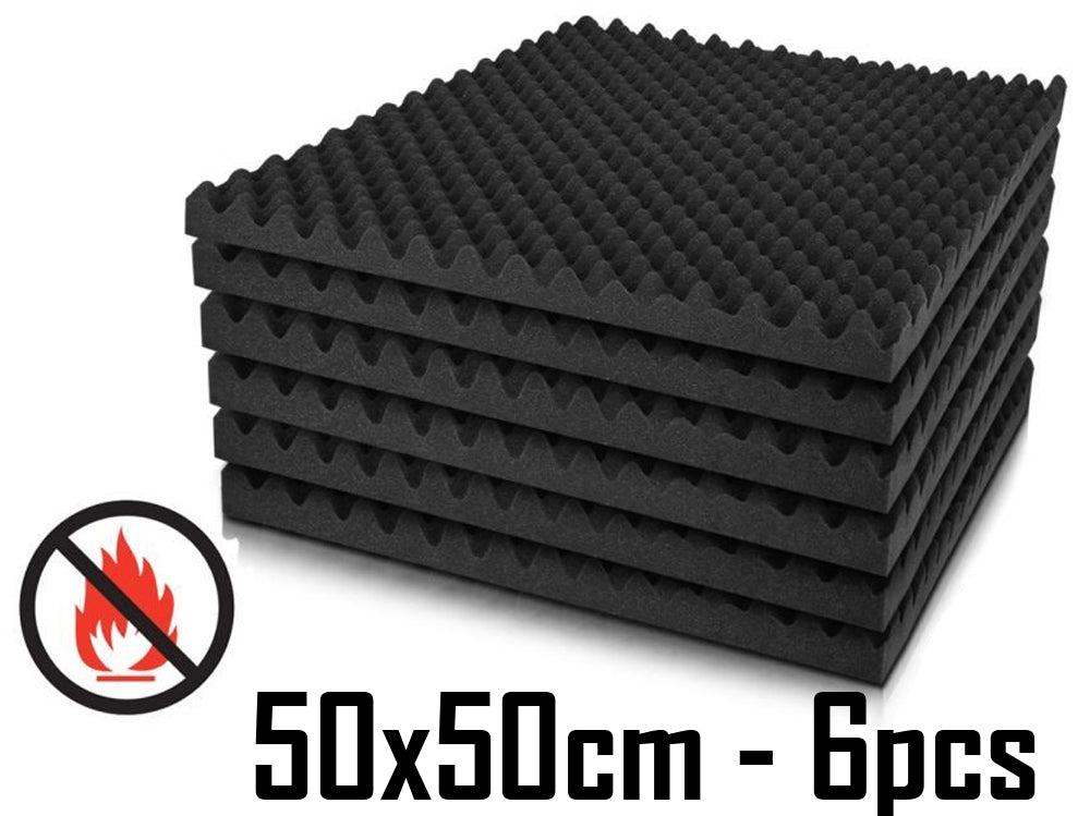 Acoustic Foam 50x50x2cm Soft sponge, dust-free, high-density - Homyspire NZ