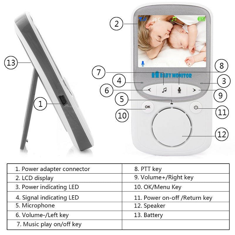 Baby Monitor 2 Way Audio - Homyspire NZ