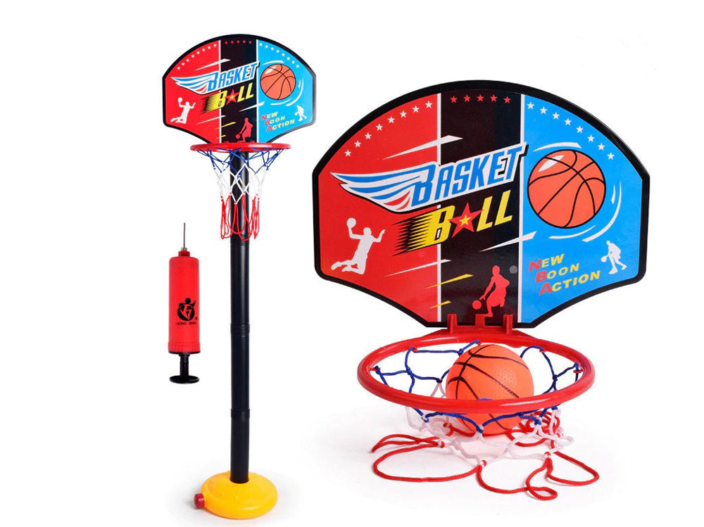 Basketball Hoop Adjustable Stand With Ball