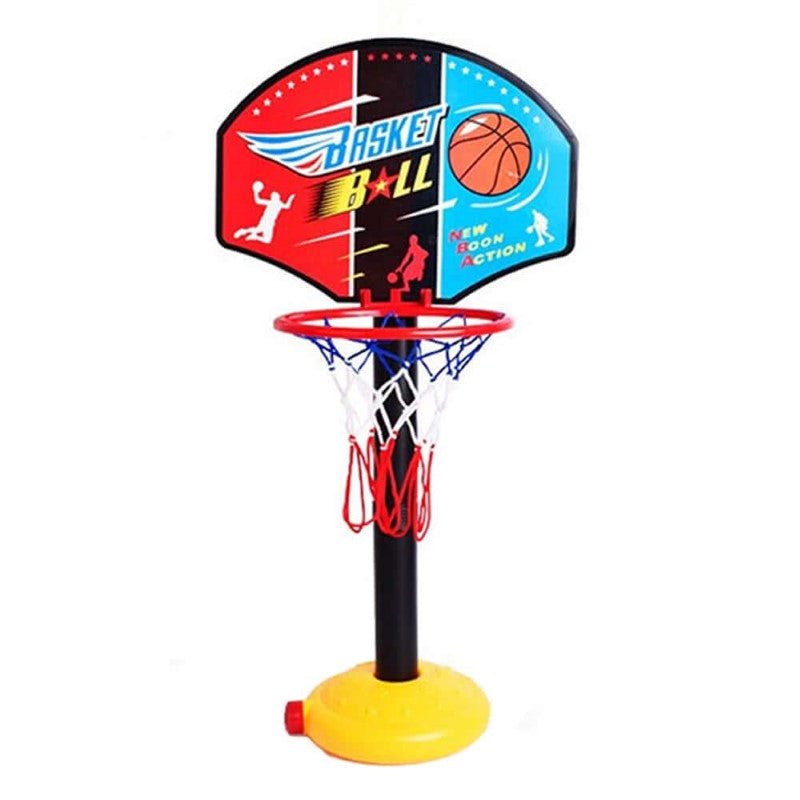 Basketball Hoop Adjustable Stand With Ball