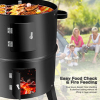 Thumbnail for Charcoal Smoker BBQ Grill with Chimney