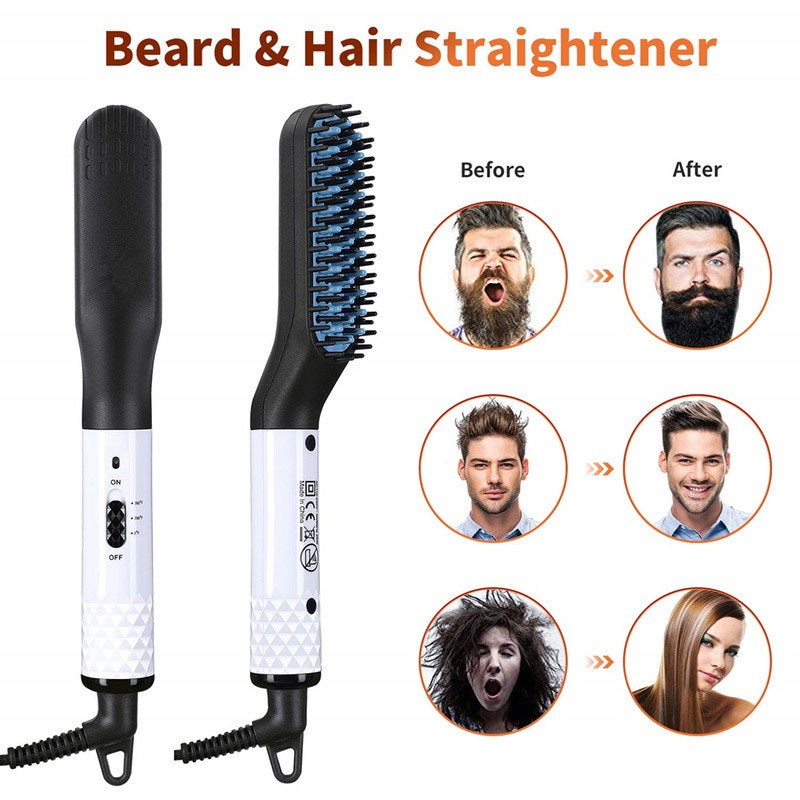 Beard Straightener Heated Comb