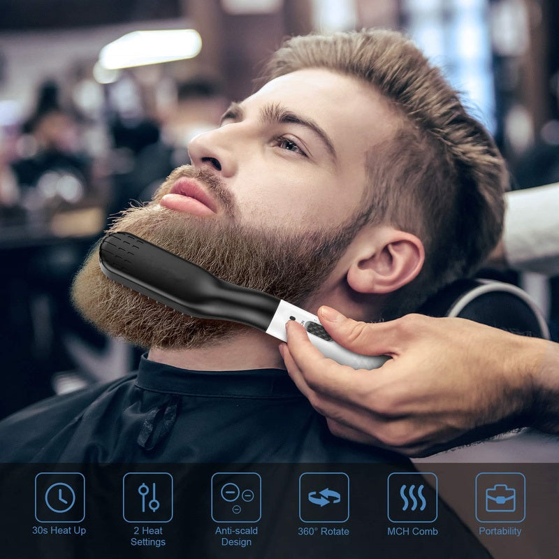 Beard Straightener Heated Comb