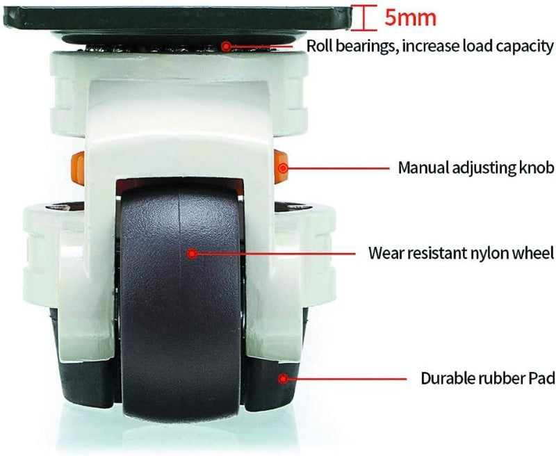 Caster Wheels 4 PCS - Homyspire NZ