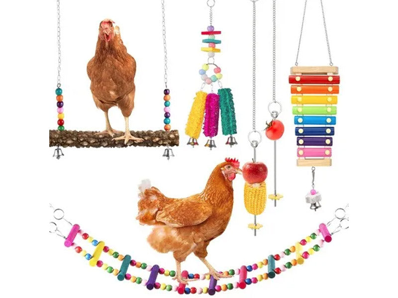 Chicken Swing Ladder Chicken Hanging Feeder