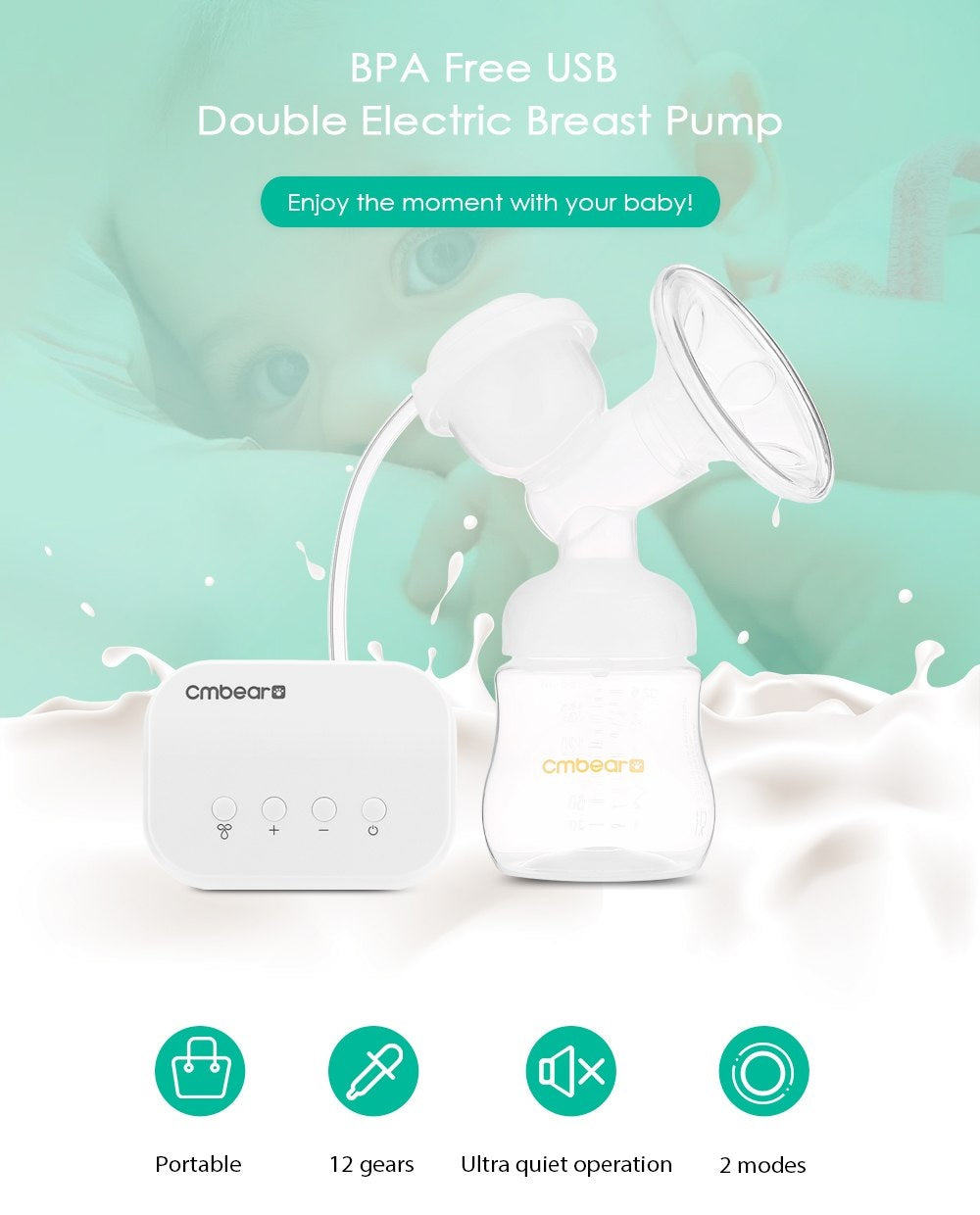 Electric Breast Pump BPA Free - Homyspire NZ