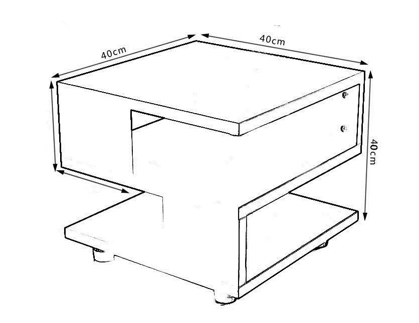 Coffee Table Black - Homyspire NZ