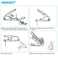 Thumbnail for Tool Coax Rg59 Rg6 F Connector Fitting Crimper Cable Kit