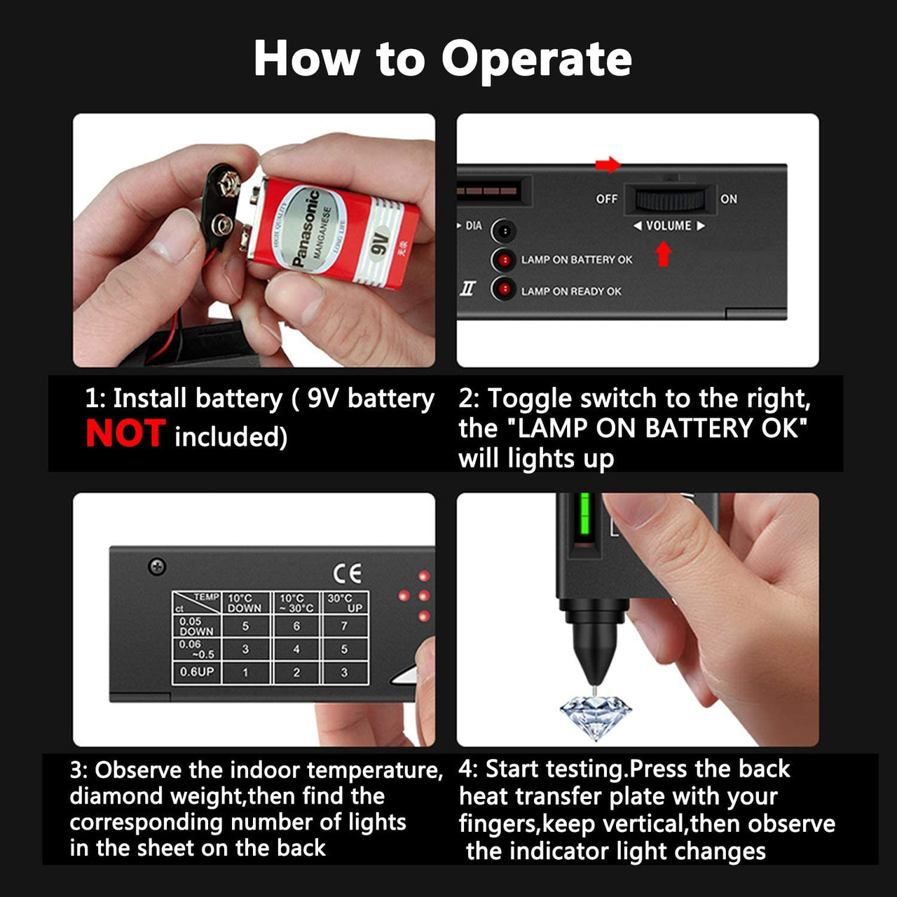 High Accuracy Diamond Tester Pen Professional Gem Tester