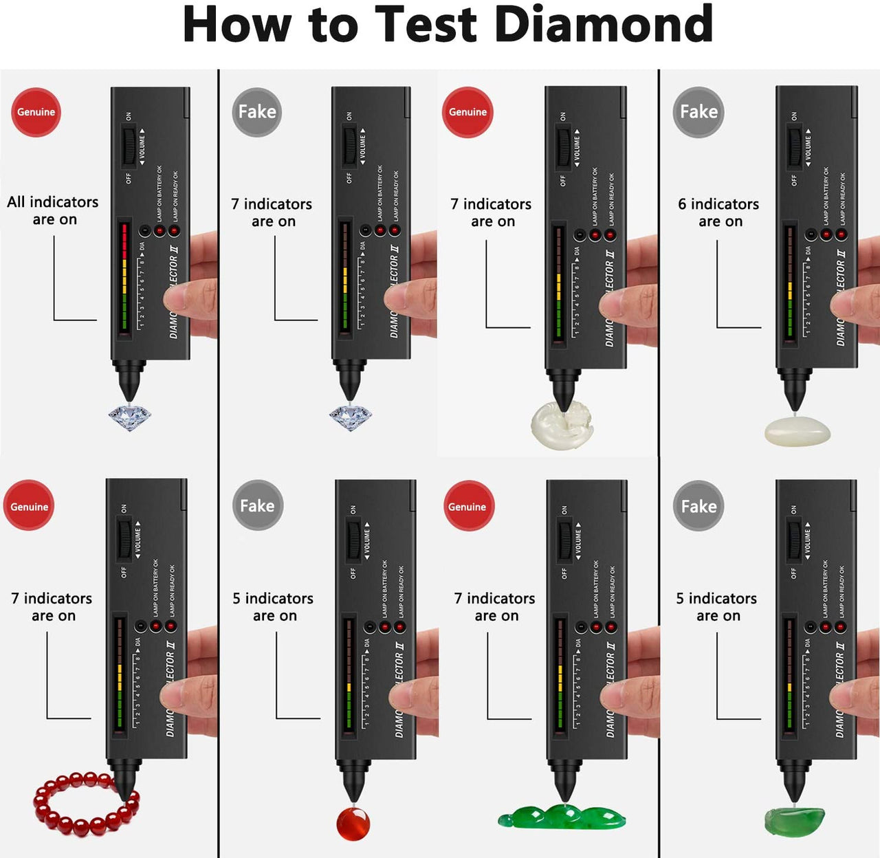 High Accuracy Diamond Tester Pen Professional Gem Tester