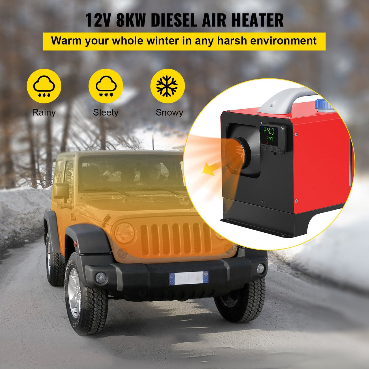 Diesel Air Heater With Controller - Homyspire NZ