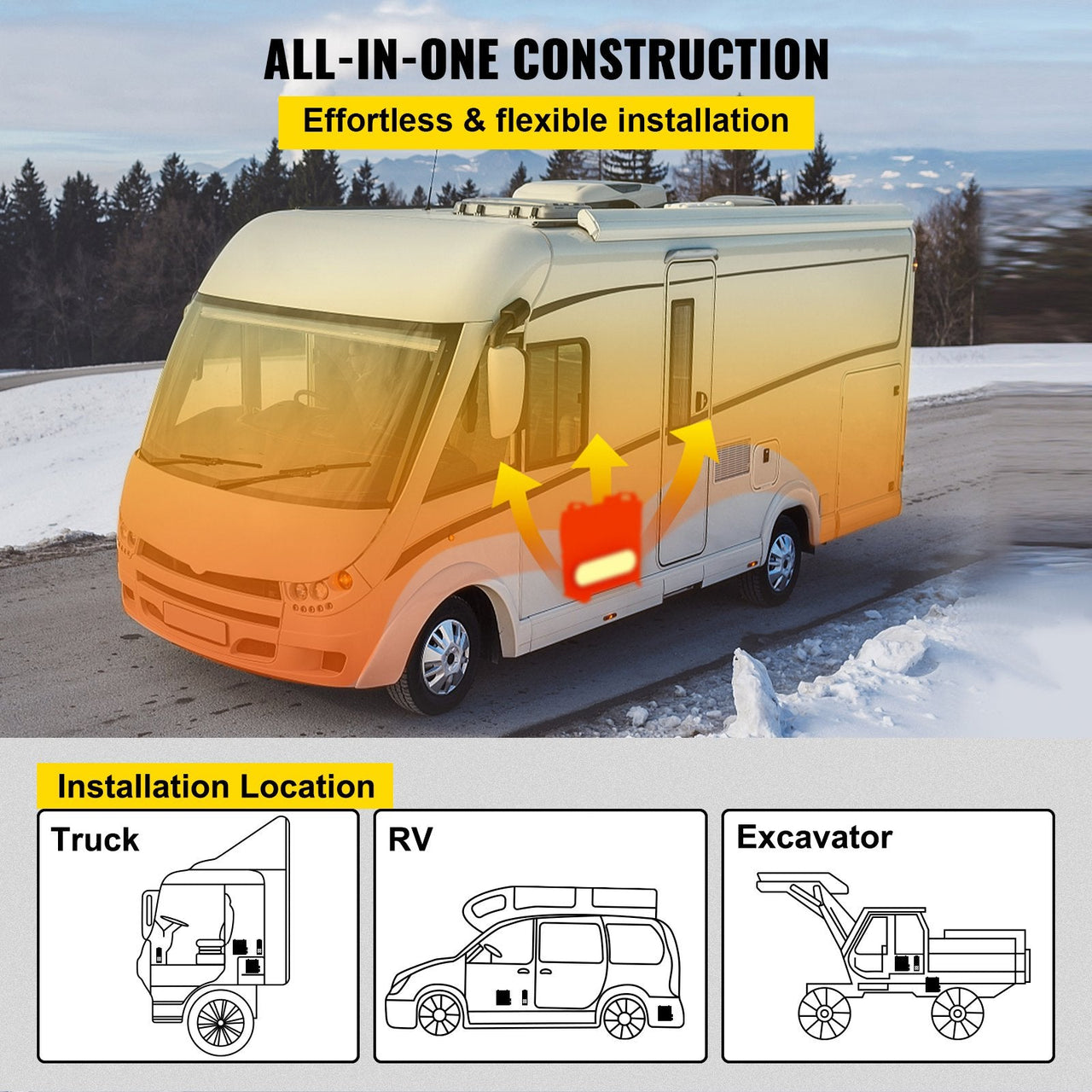 Diesel Air Heater With Controller - Homyspire NZ