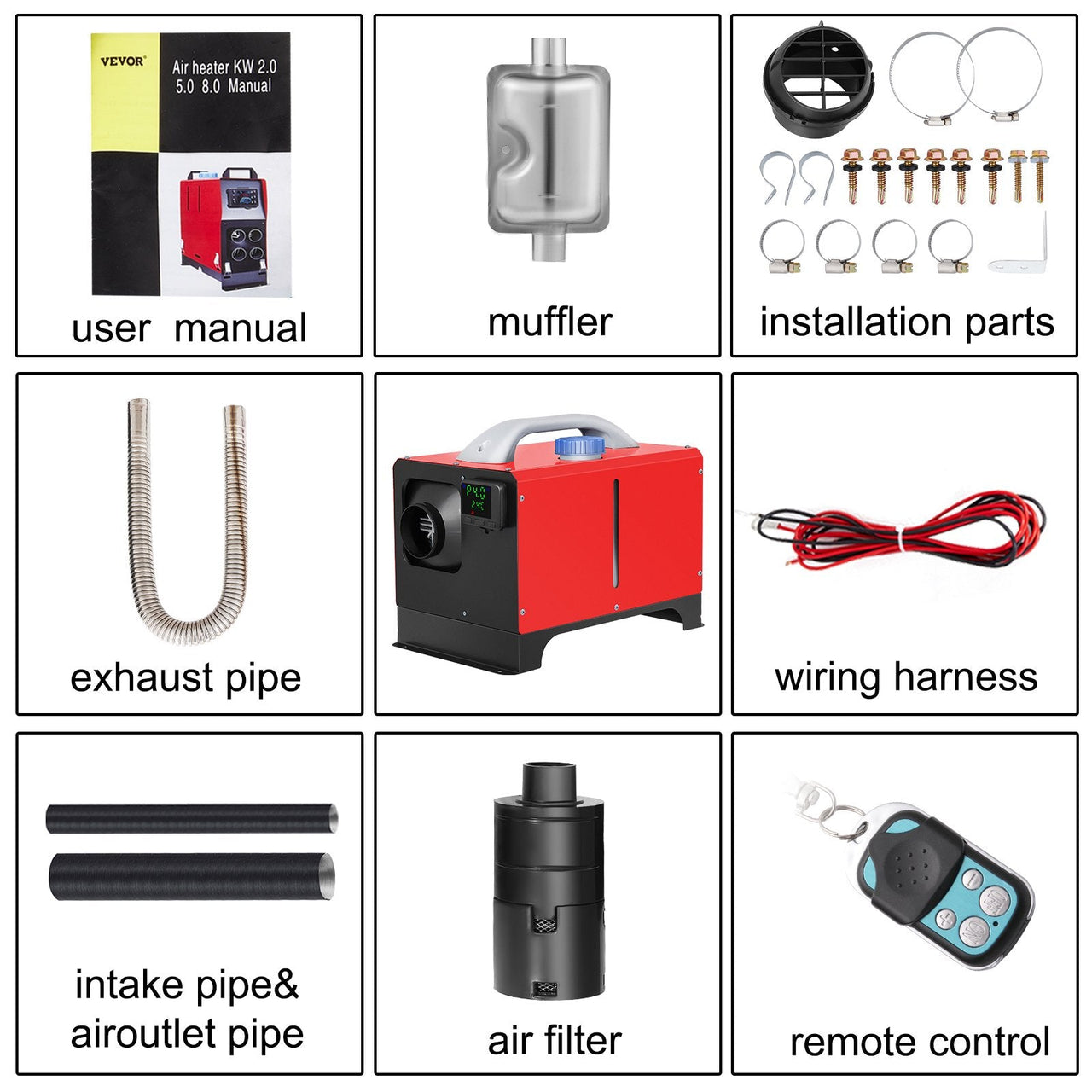 Diesel Air Heater With Controller - Homyspire NZ